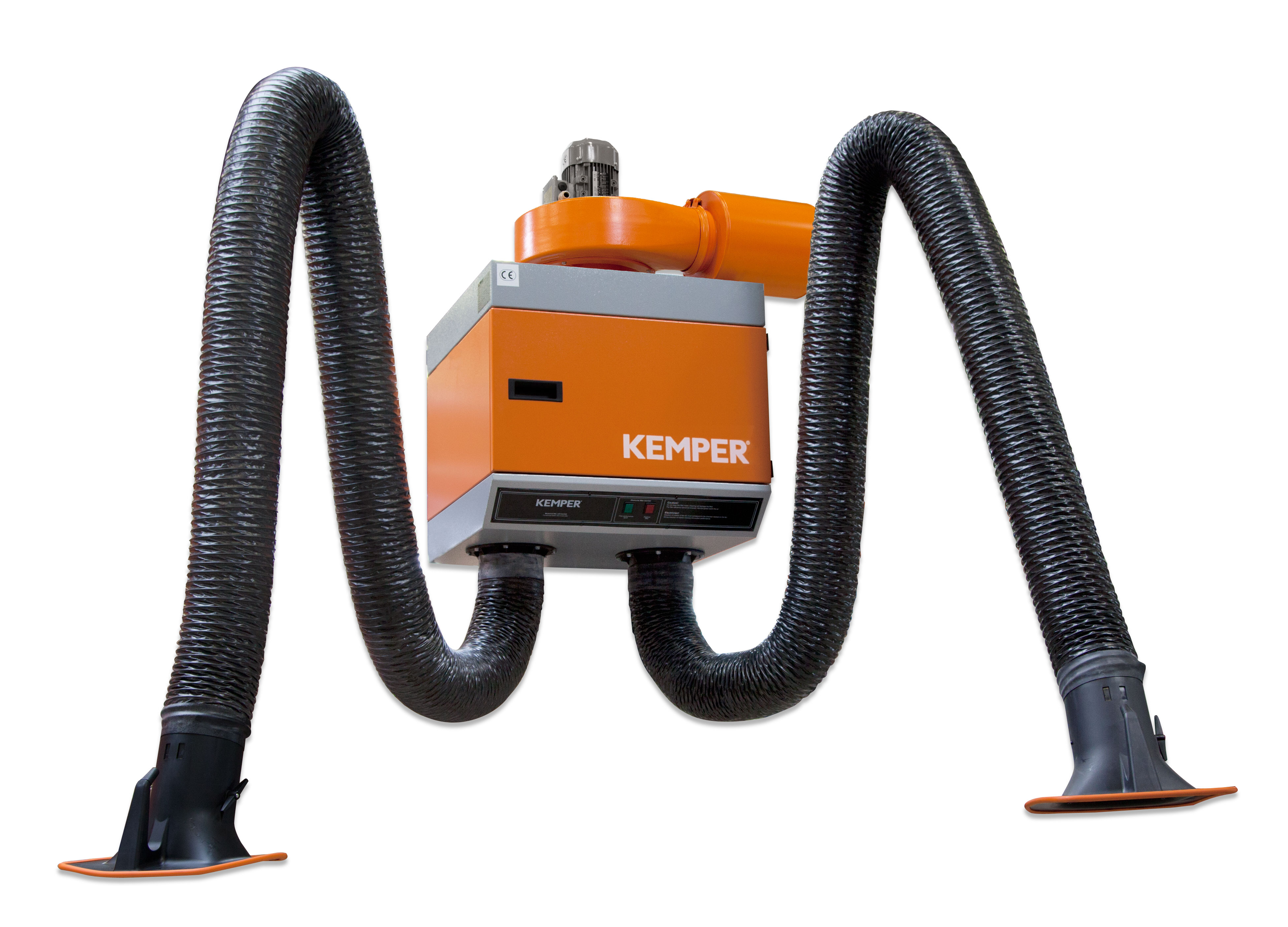 Welding smoke filter stationary filter unit flexible arm 2 arms 2 m