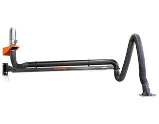 flexible exhaust arm with boom 5m