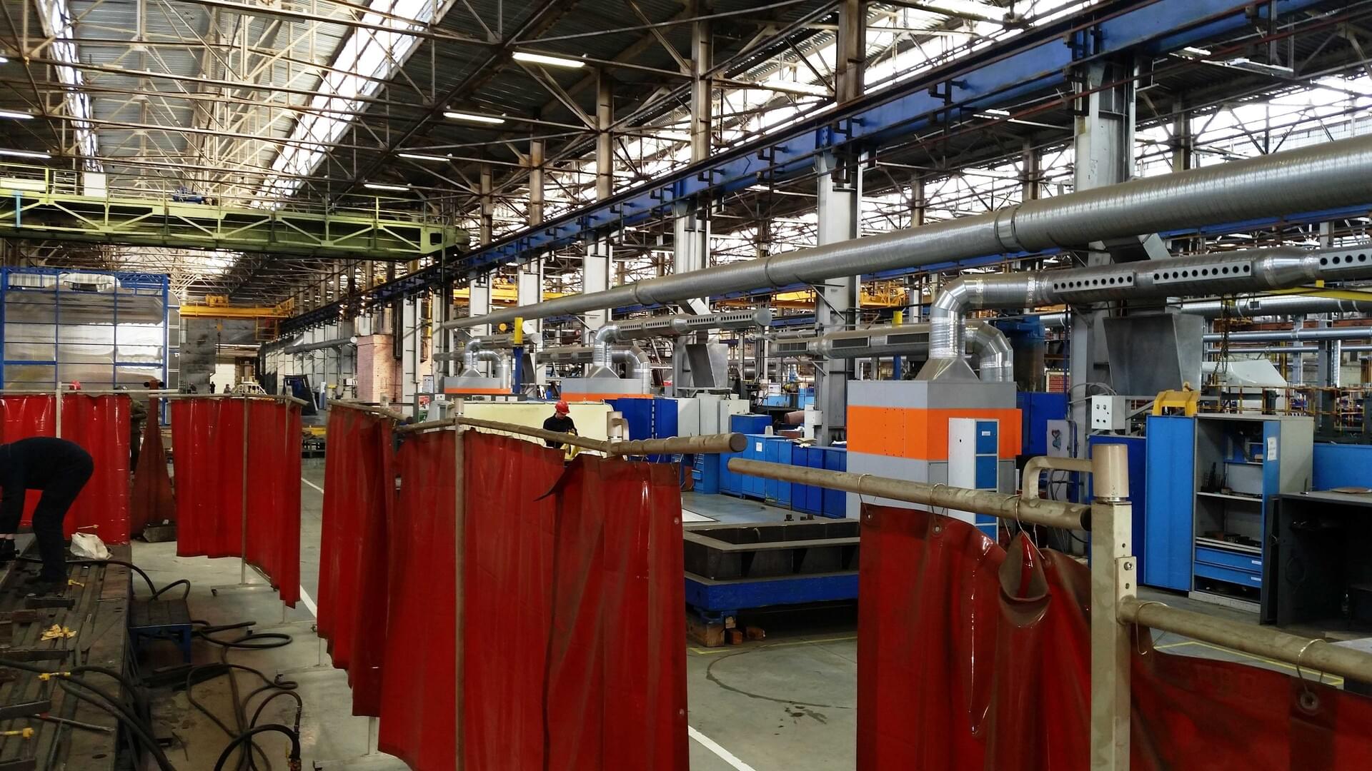 General ventilation system PushPull from KEMPER for large production line