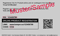 Product registratie