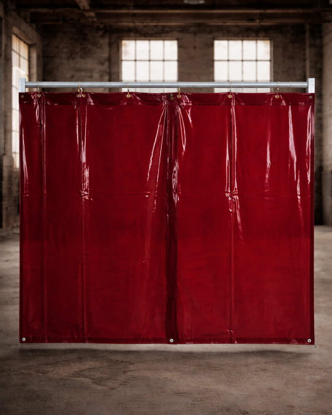 Schweißerschutzvorhang, rot