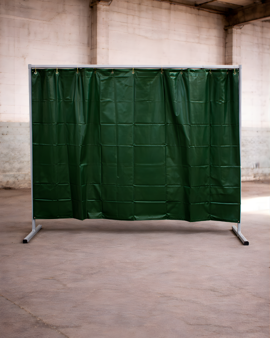 1-teilige Schutzwand mit Folienvorhang