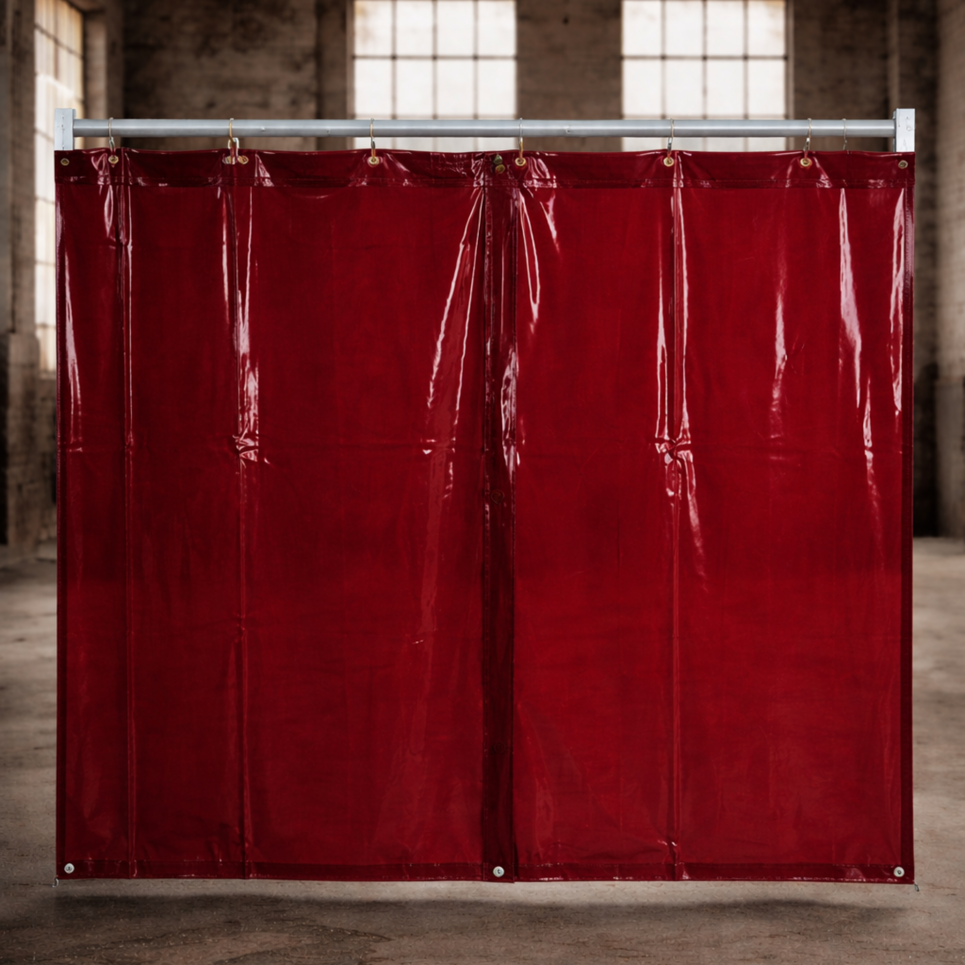 Schweißerschutzvorhang, rot