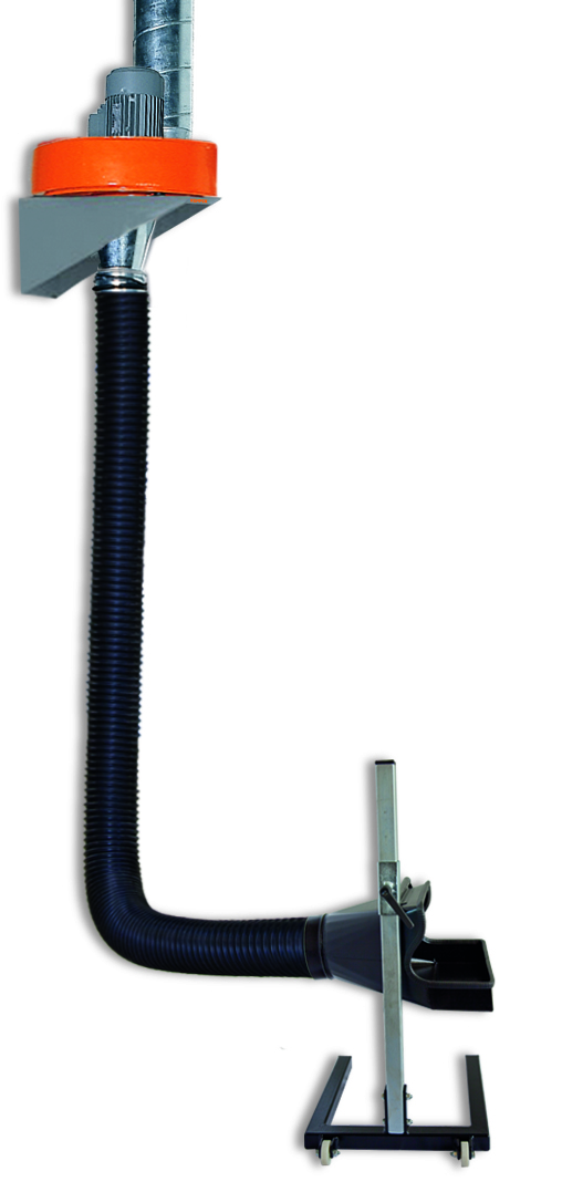 Abgasabsauganlage LKW mit Abgasschlauch 5 m und Ventilator