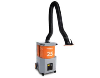 Mobile welding fume extraction unit and filter extraction device