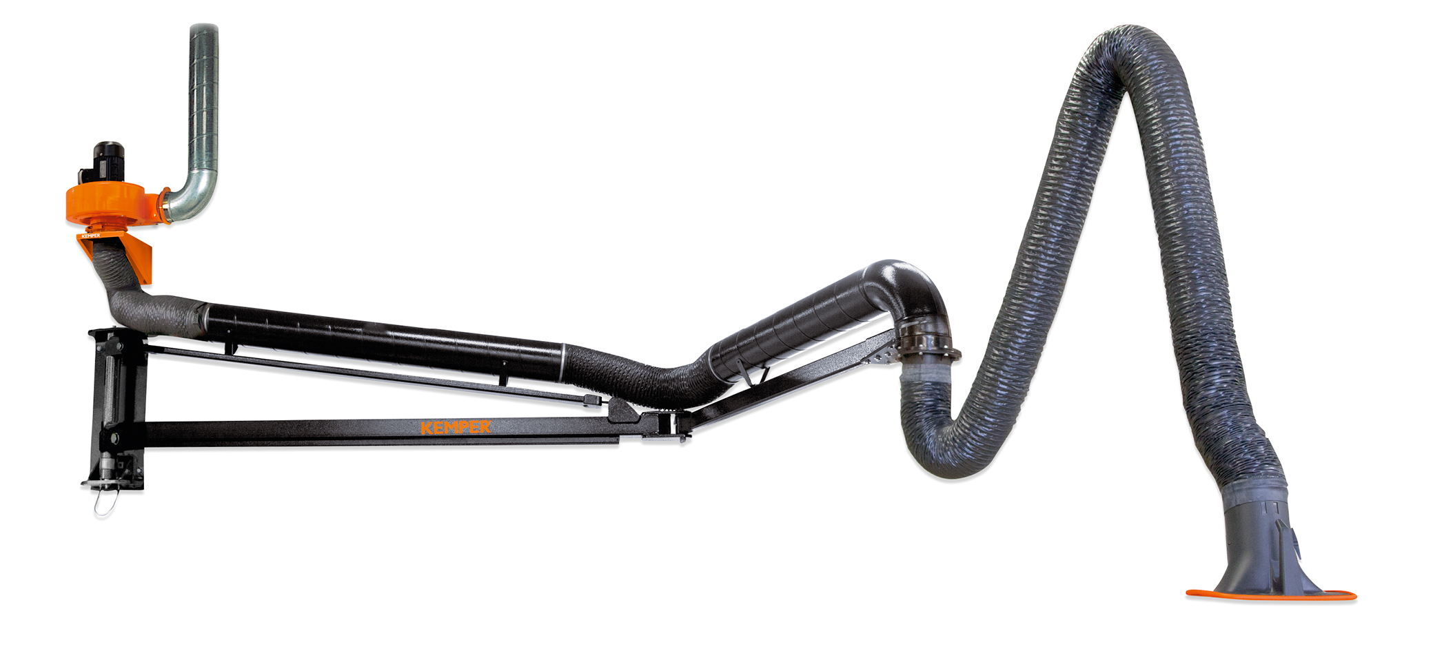 Exhaust set for welding fume, 7 m arm