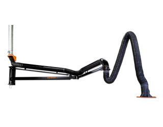 flexible exhaust arm with boom 8m