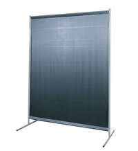 1-Panel Mobile Protective Screen With Curtain